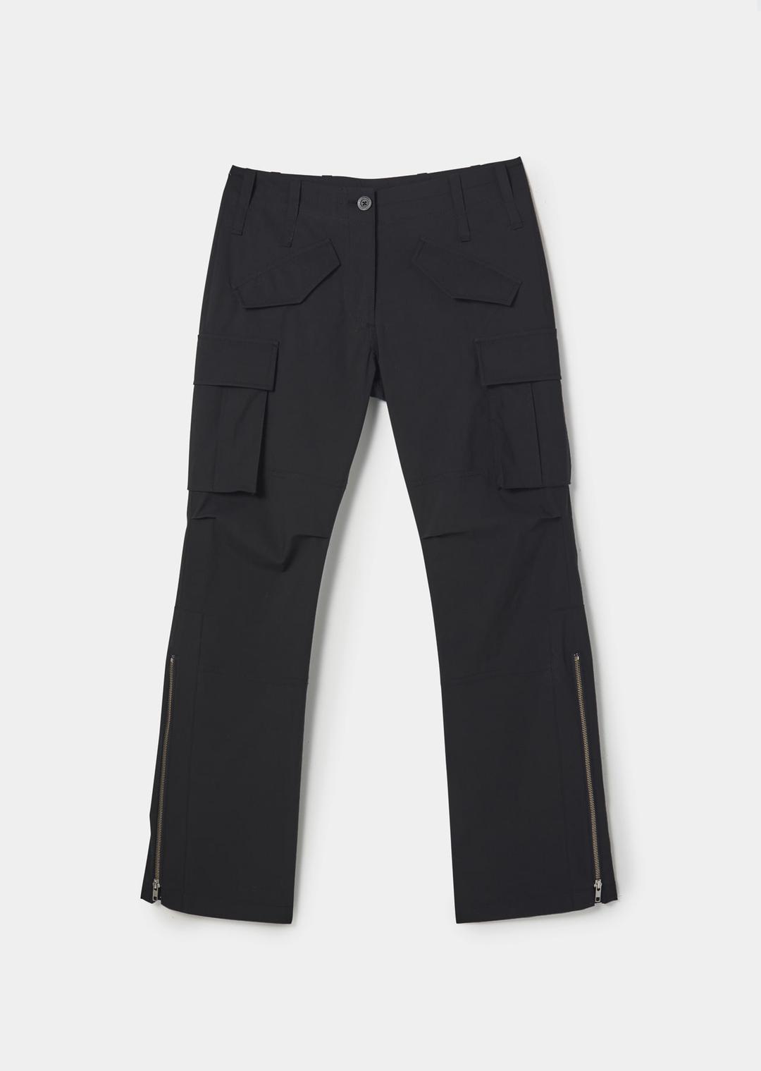 SLIM POCKET PANTS BLACK