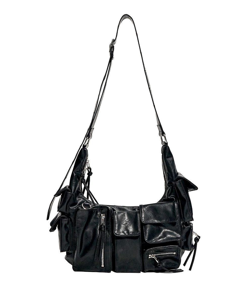 MOTORCYCLE HOBO BAG BLACK (10.13 예약배송)