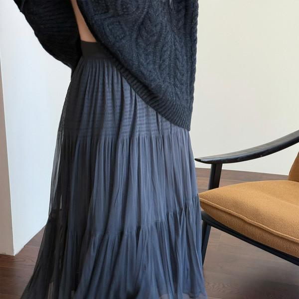 Romantic Flow Pleated Maxi Skirt
