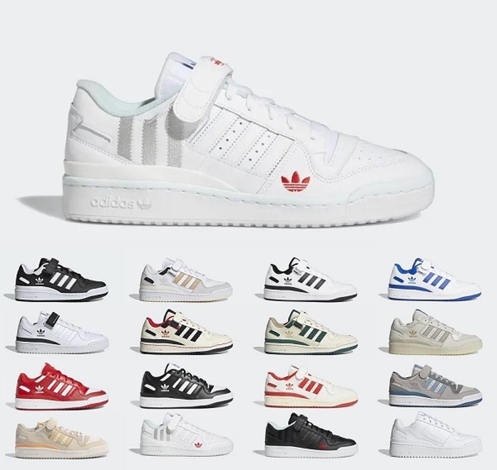 아디다스 포럼로우 CL 포럼84 범고래 화이트 블랙 레드