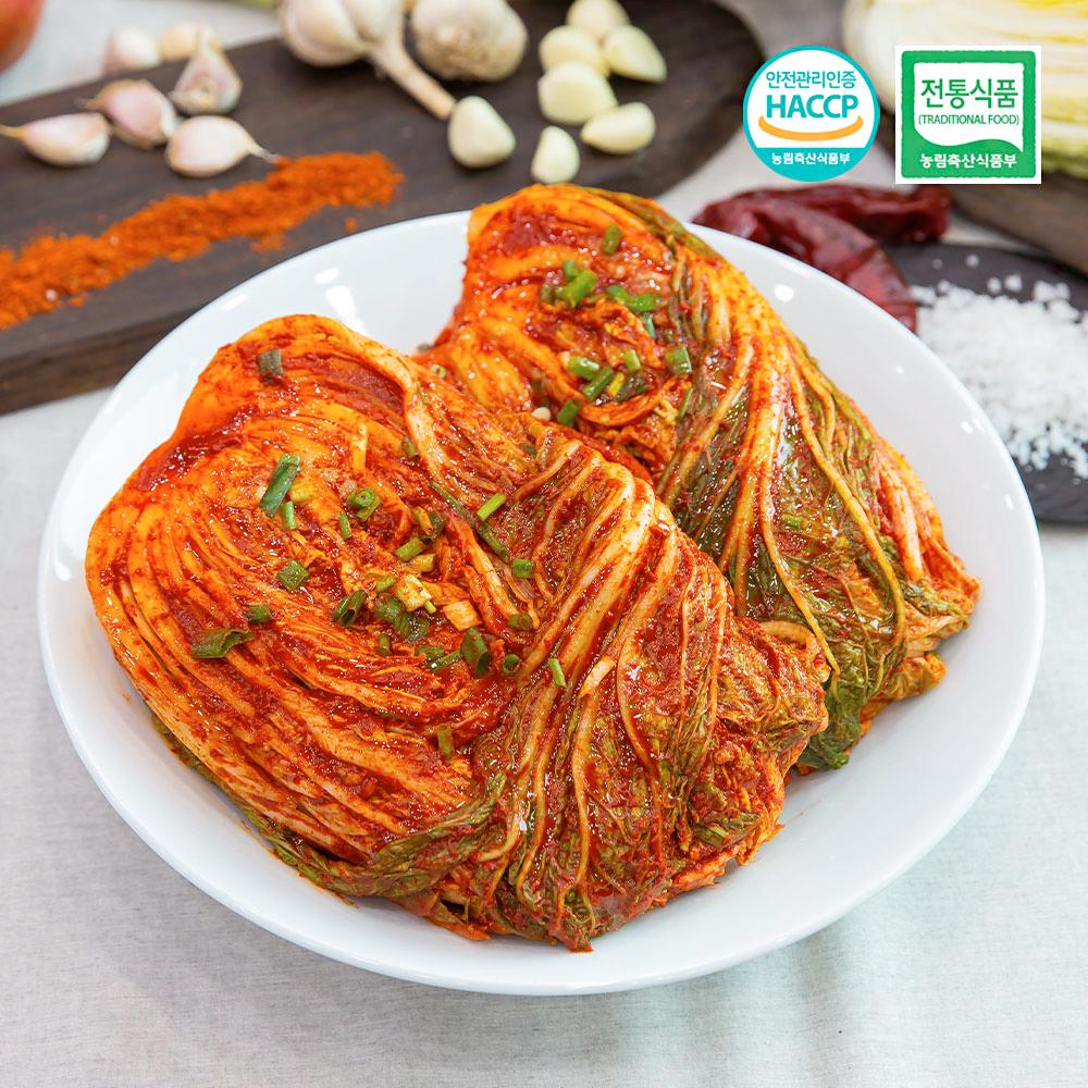 빛고을김치 전라도 국산 누구나 배추김치 1kg 바로 담근 생김치 매콤 아삭 4+1