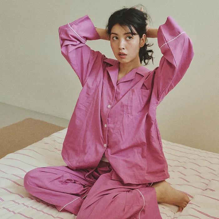 [L 26/1/30 예약 출고] [29CM 단독] (uni)도미토리 파이프 파자마 모브