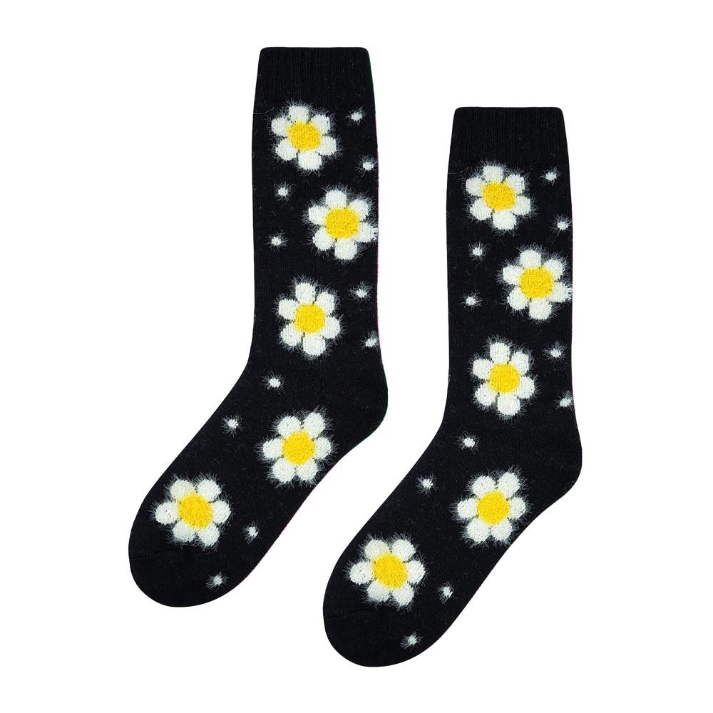 [클럼피 바이 위글위글]컬러풀 긴목 패션양말 겨울 양말 - Daisy Garden