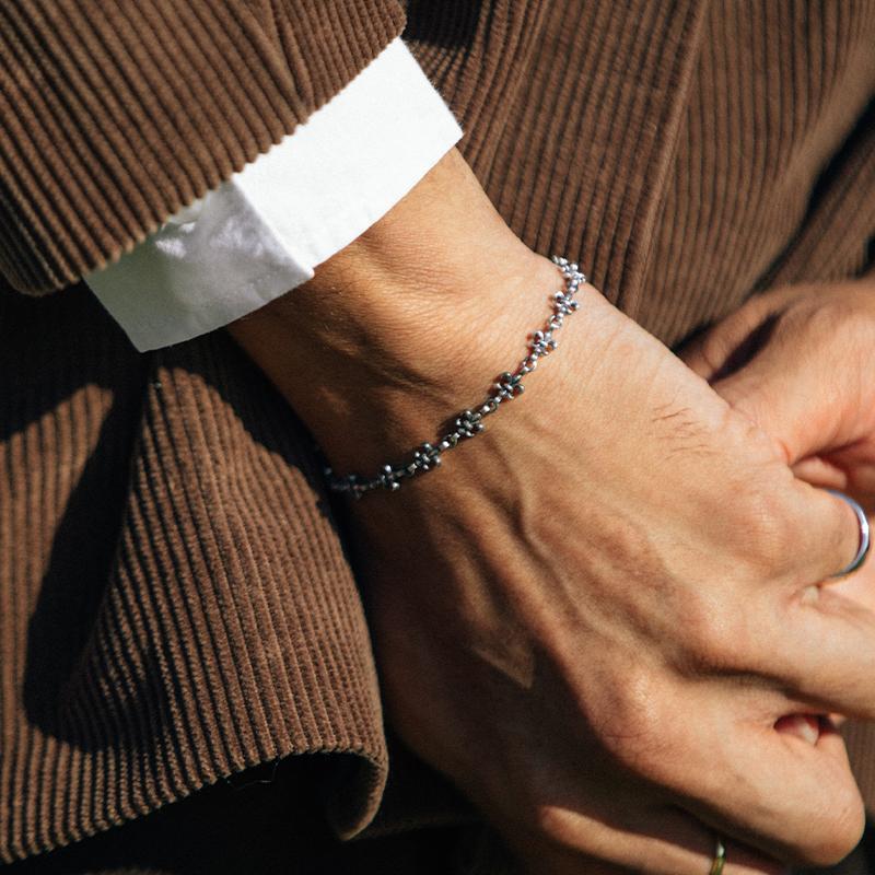 Essential Mini Link Bracelet 인장 빈티지 팔찌