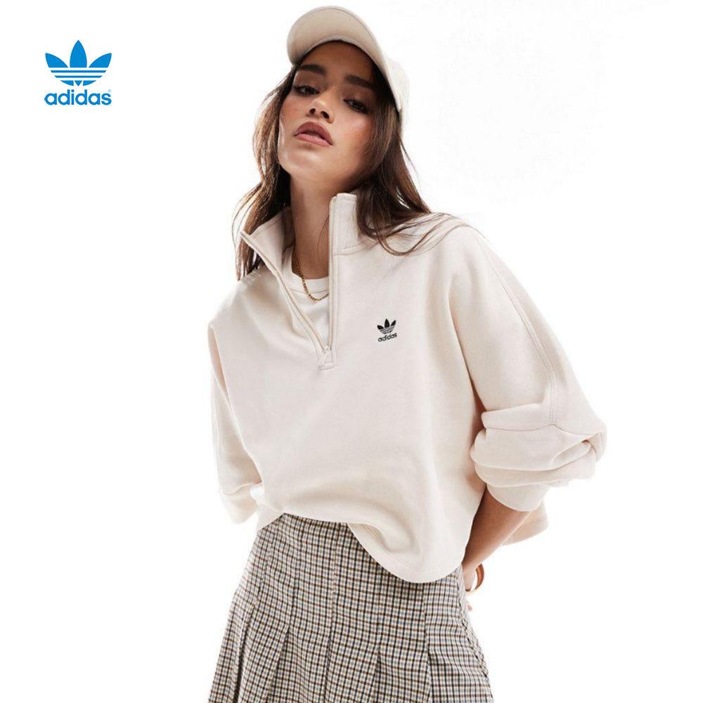 아디다스 에센셜 하프 집업 플리스 스웨트셔츠 IY4978