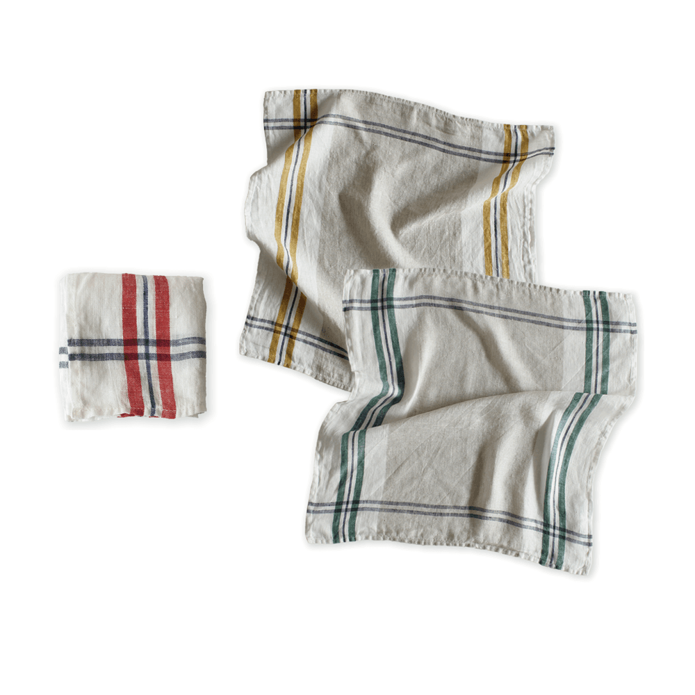 리노에리나 리투아니아 린넨 손수건 프렌치가든 3colors