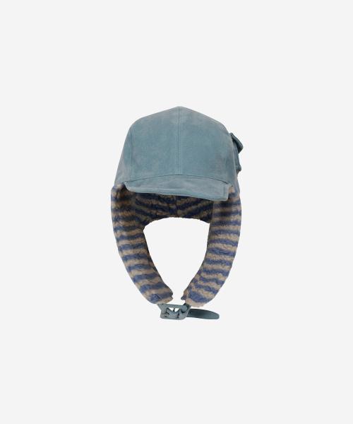 Papas Side Pocket Earflap Cap Blue