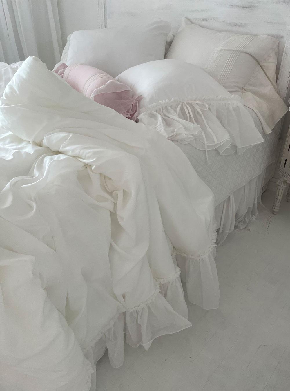 모달이불 이렇게 예쁠수 있어요🖤❤️/베개커버포함/화이트