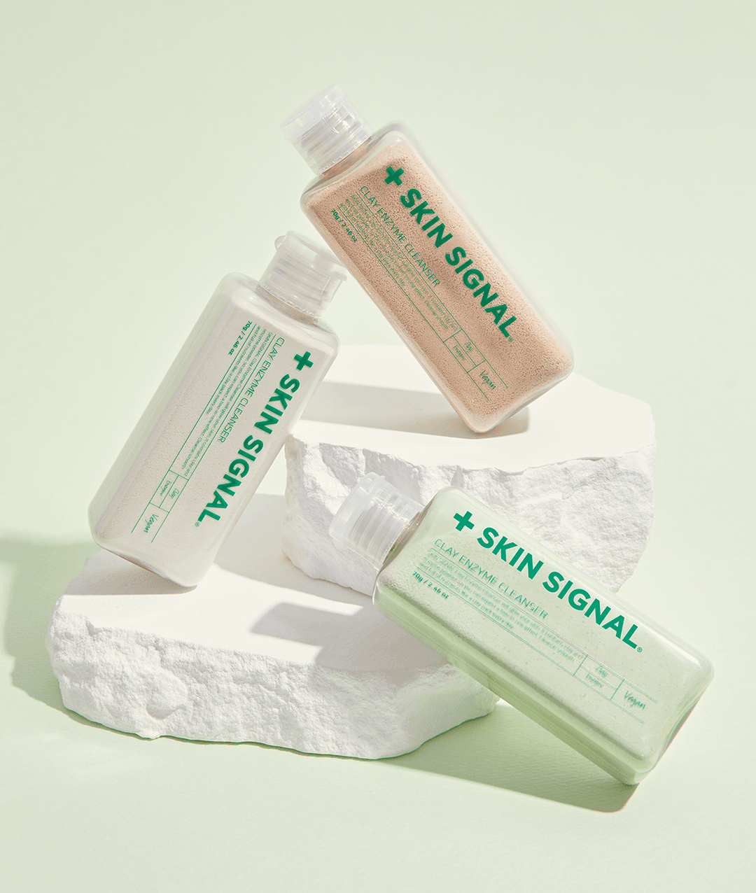 클레이 효소 클렌저 3종 (화이트 클레이, 핑크 클레이, 그린 클레이)