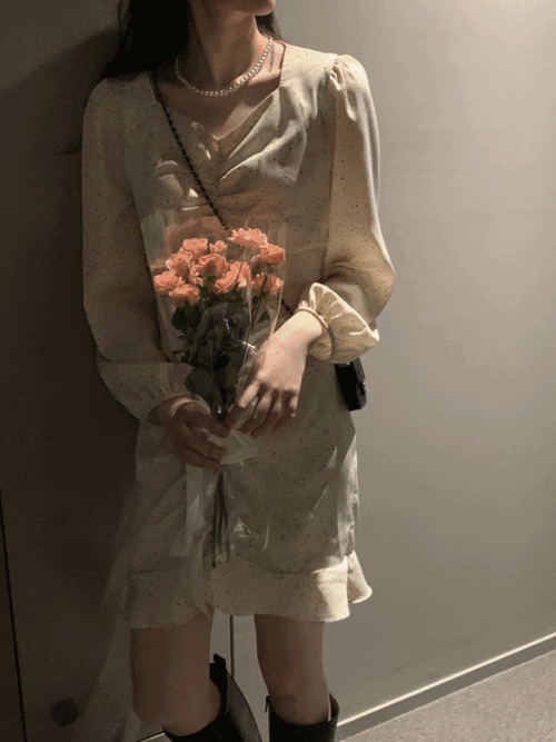 체리쉬 셔링 원피스