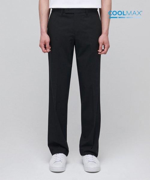 [쿨탠다드] 세미 와이드 히든 밴딩 슬랙스 [블랙]