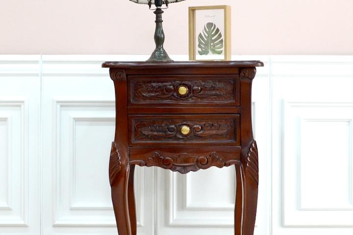 드비나 2단 엔틱 콘솔 서랍장