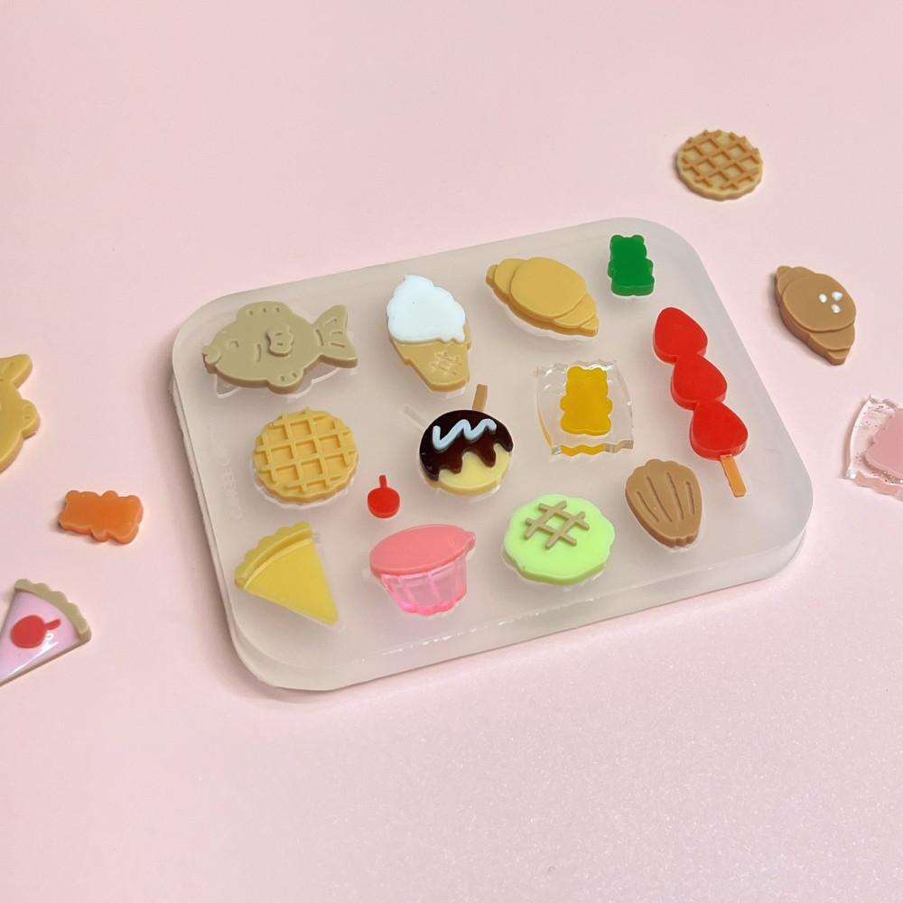 간식 타임 파츠 몰드 - Bits mold Snack Time 레진 수제 몰드