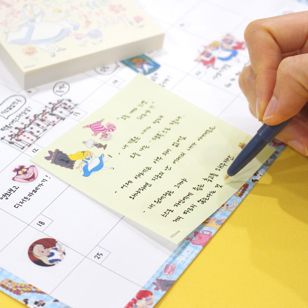 (3종) 디즈니 앨리스 메모지