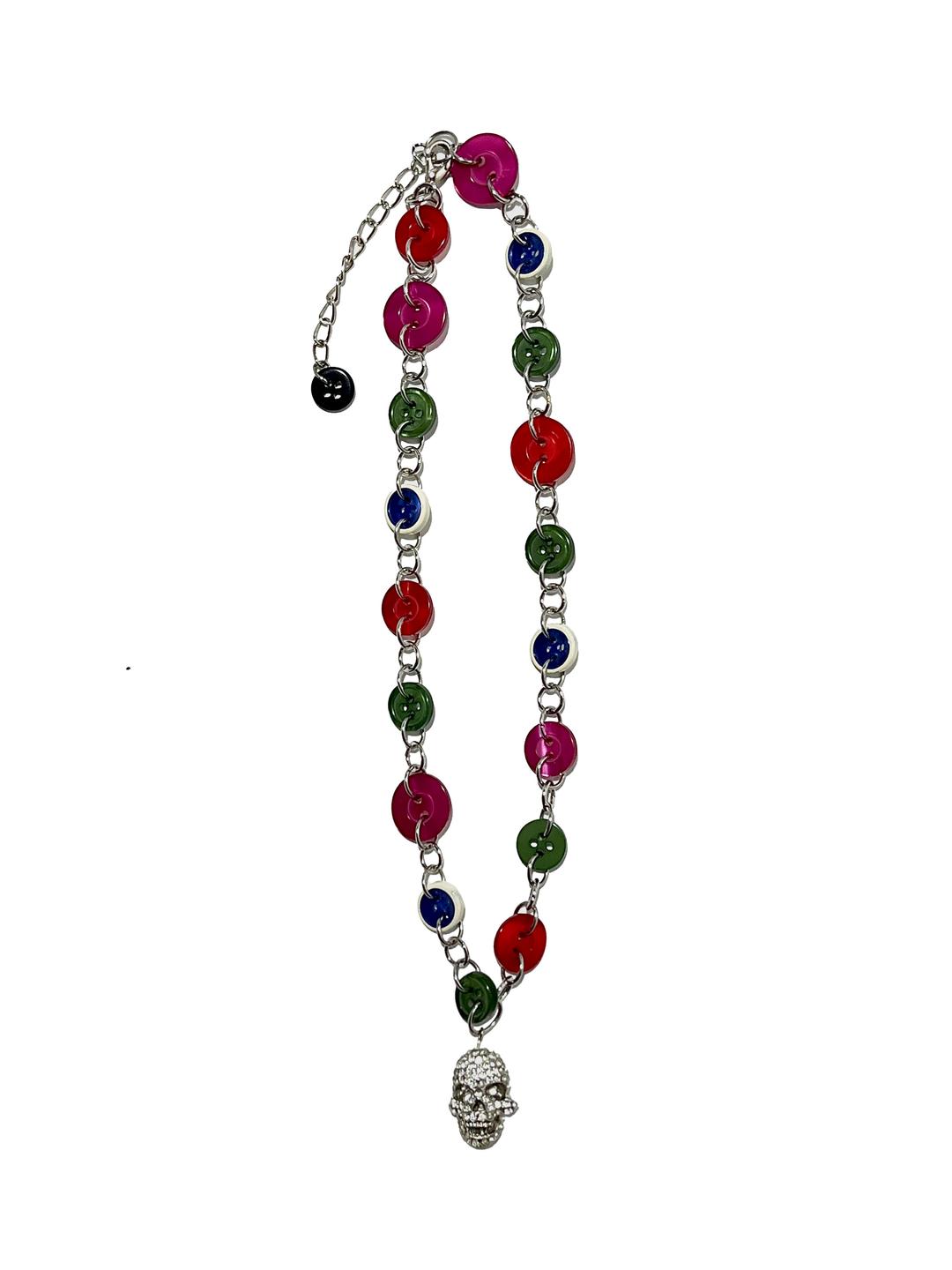 Button necklace & bracelet (2way)