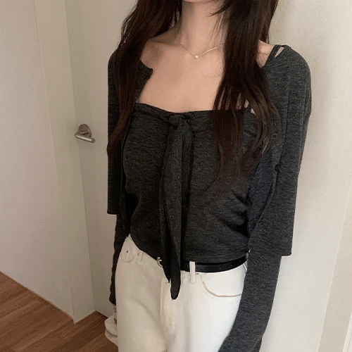 *주문폭주* 포링 나시가디건 SET