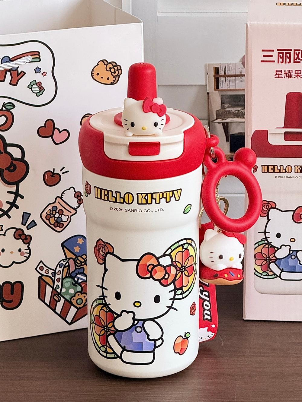 귀여운 레드키티 보온 스테인리스 텀블러