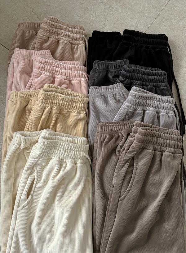 업타운홀릭 로니 융기모 밴딩 조거 팬츠 (*8COLOR)