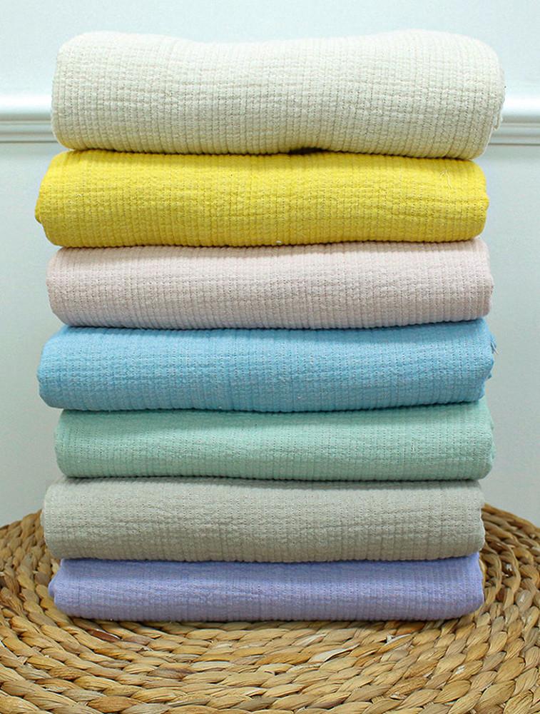 204 [면100] 두툼한 트리플거즈 피그먼트 바이오워싱 원단 블랭킷 턱받이 가을 겨울 이불