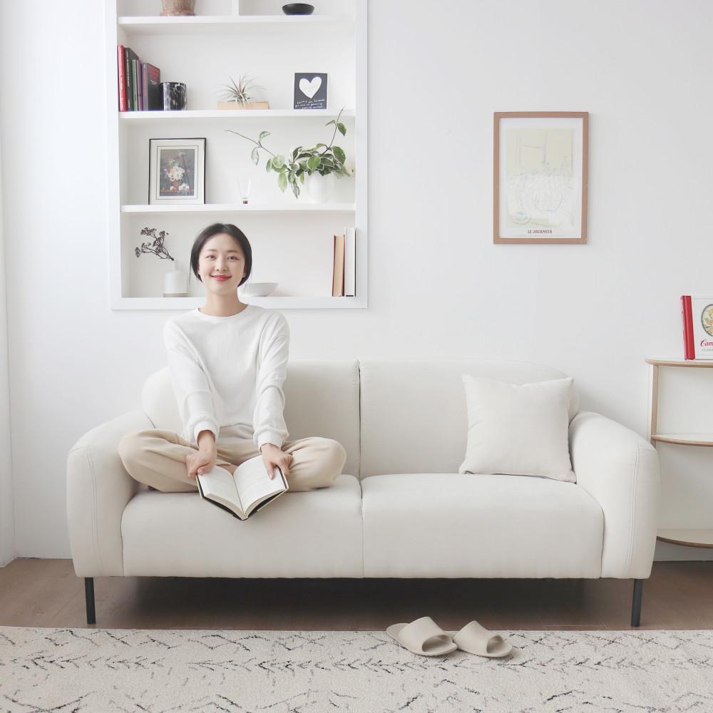 데일리리빙 비비드 아쿠아텍스 패브릭 3인용 소파