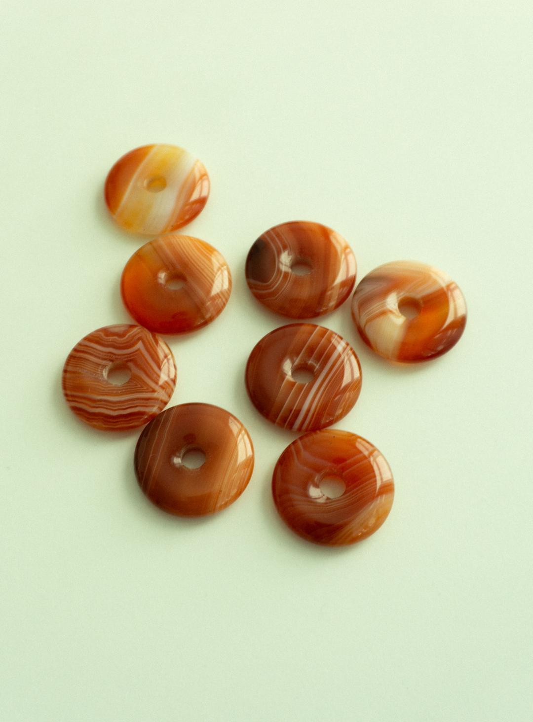 Carnelian ring tie necklace