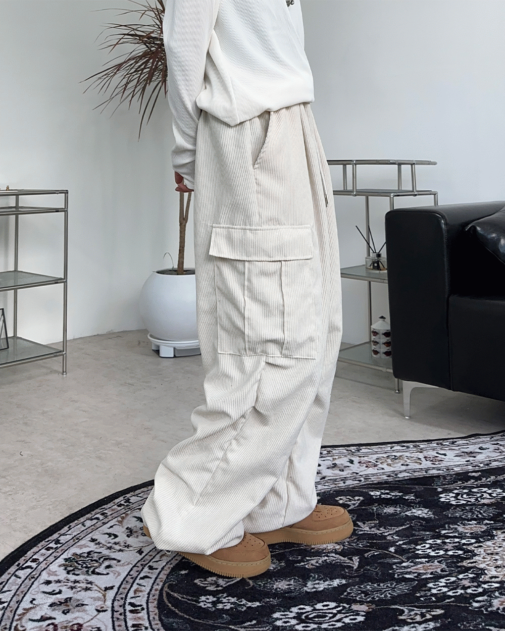 링고 코듀로이 카고팬츠