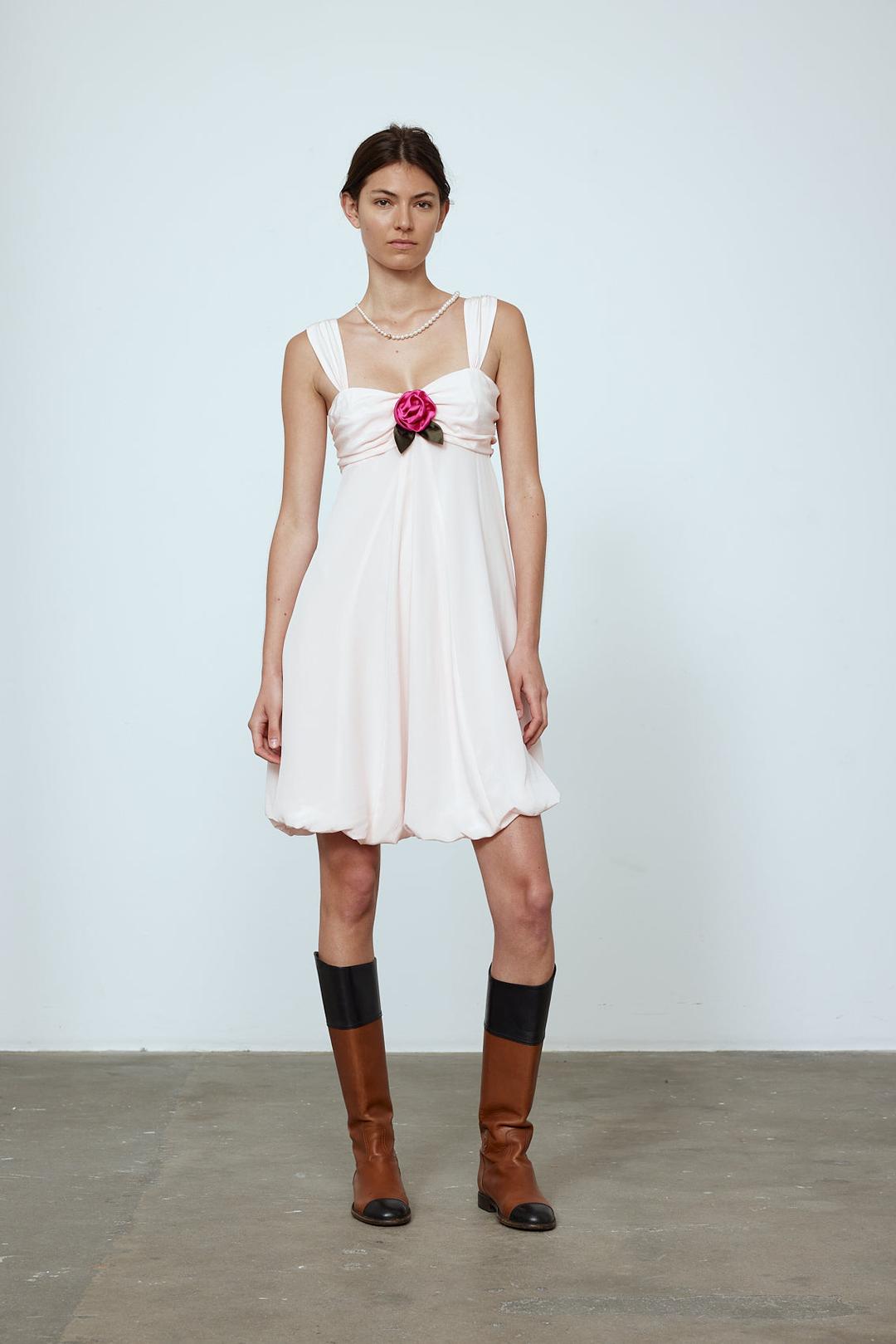 Zoe Dress - Baby Pink - XXS / Baby Pink