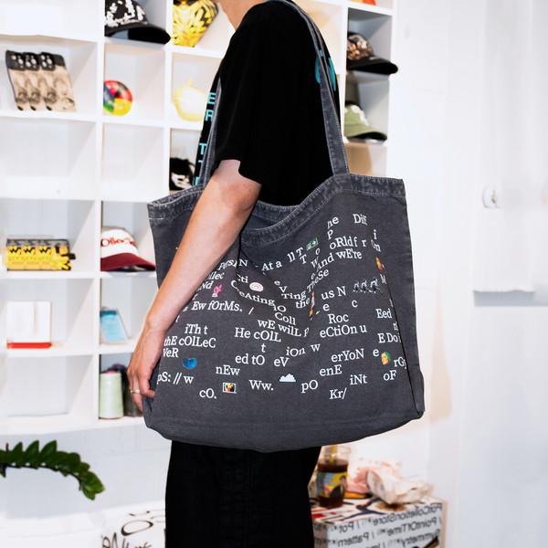Pot Lettering XL Bag / Charcoal