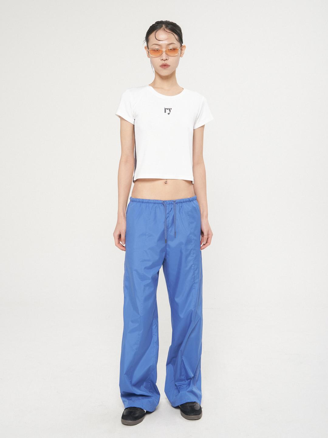 STITCH STRING PANTS, BLUE