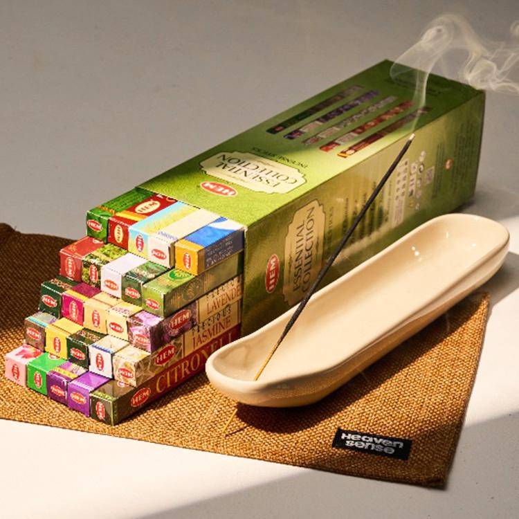 [HEM] 헴 인센스 에센셜 컬렉션 세이프 올인원 세트 (인센스 25향 200개입+홀더+매트+쇼핑백 증정)