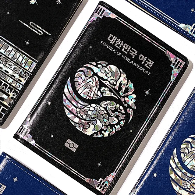 여권케이스 여권슬리브 지각 커버 가죽 RFID차단 안티스키밍