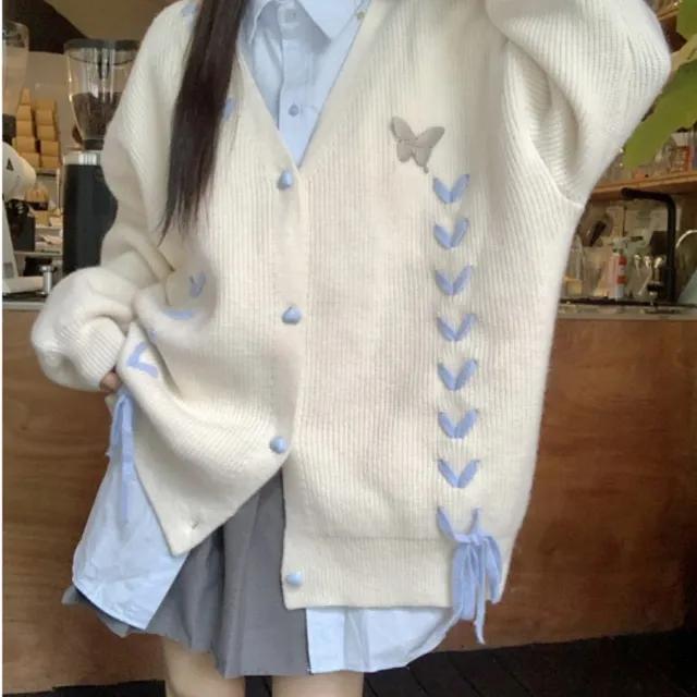 요플레 매듭 루즈핏 가디건