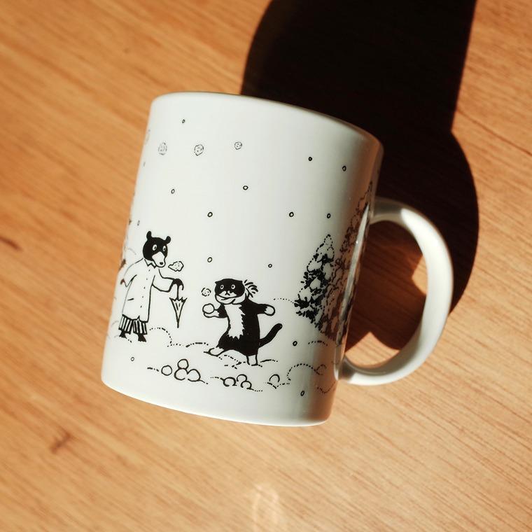 후긴앤무닌 머그컵 (눈 오는 날) Ceramic Mug Snowy Day