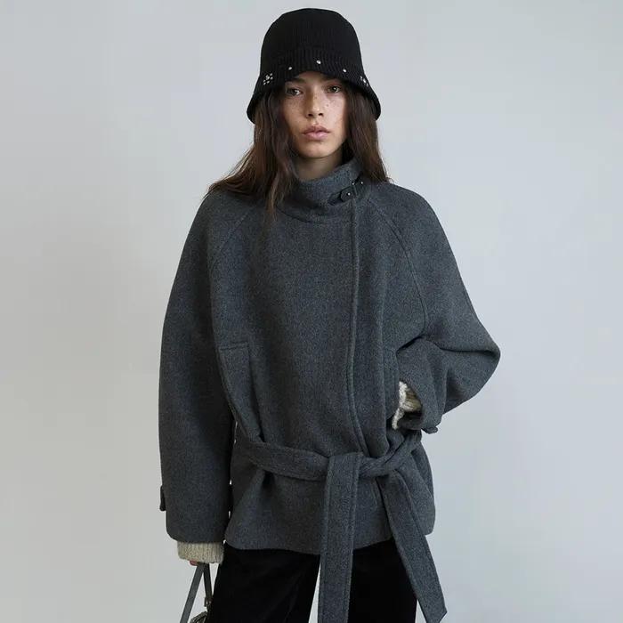 Low-Belted Half Coat VW5WH041_2color