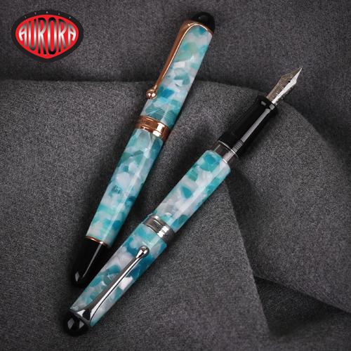 오로라 만년필 한국 한정판 자피로 블루