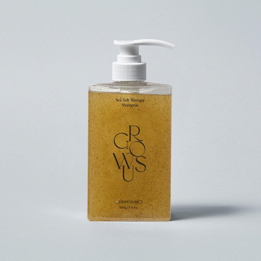 그로우어스 씨솔트 테라피 샴푸 500g 지성두피 바다소금샴푸 탈모샴푸 스크럽샴푸