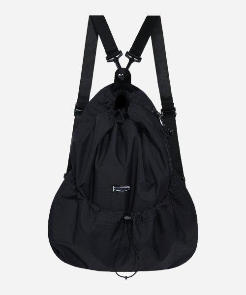PHYPS® DRAW STRING SLING BAG BLACK