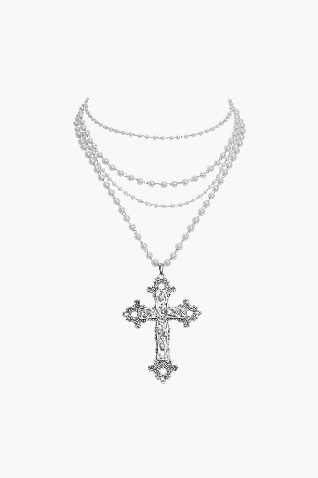 LILY PEARL ROSARIO NECKLACE [03/07 OPEN]
