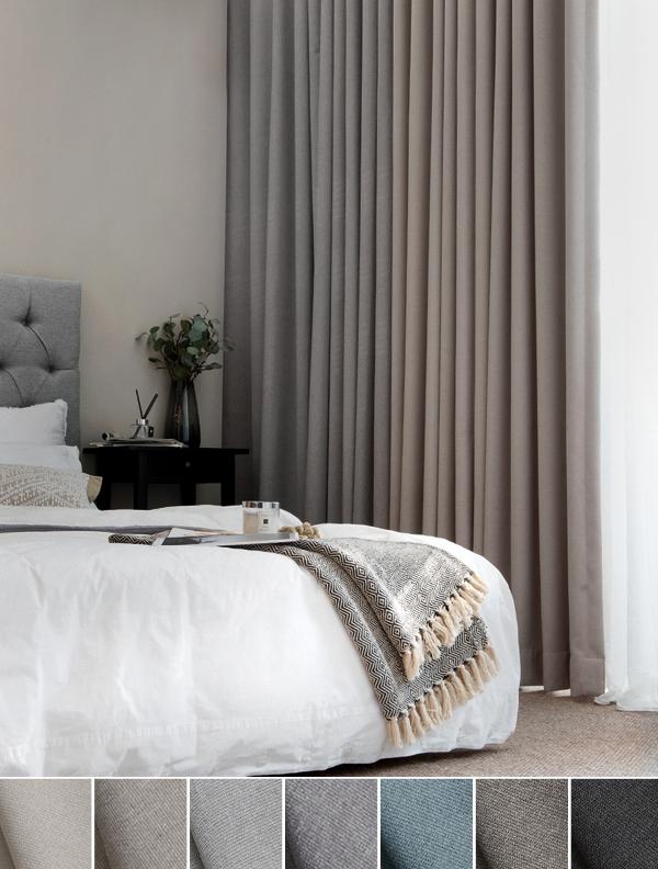 멜리 자카드 암막커튼(7컬러)