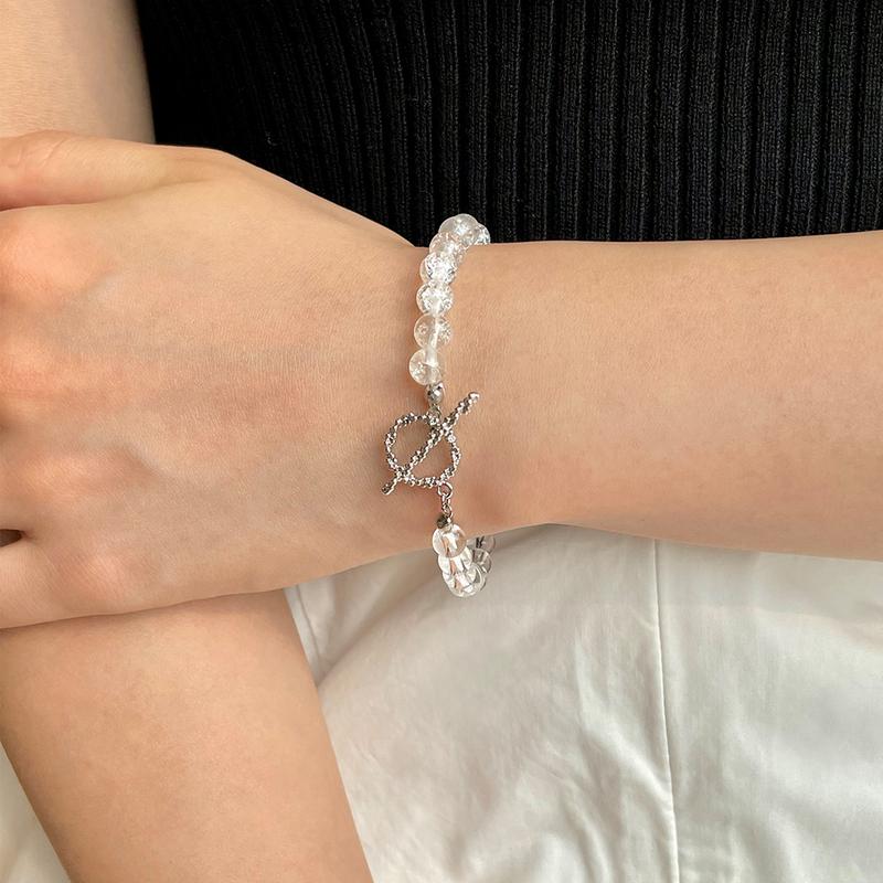 [레드벨벳 슬기 착용] White Bubble Toggle Bracelet