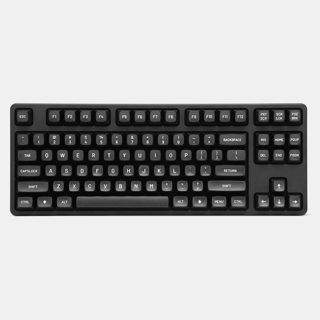 Drop MT3 White-on-Black Keycap Set