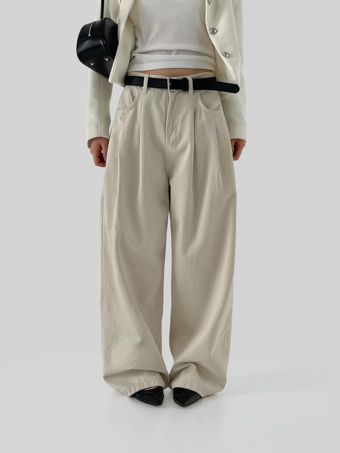 어텀 [made]베럴와이드팬츠