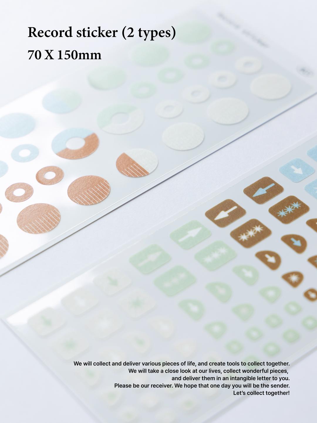 Record sticker (2 types)