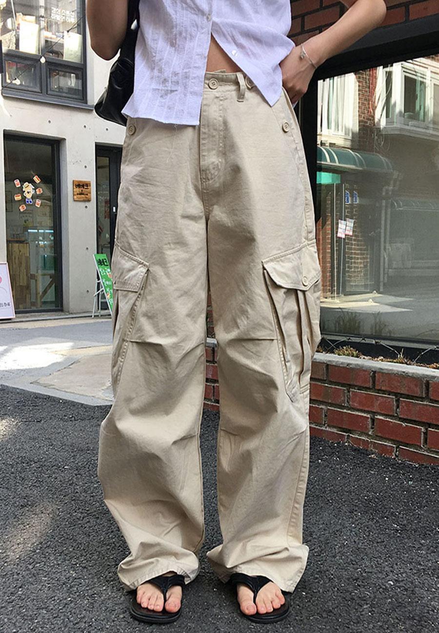 에오브 제니 와이드 카고 팬츠 3color