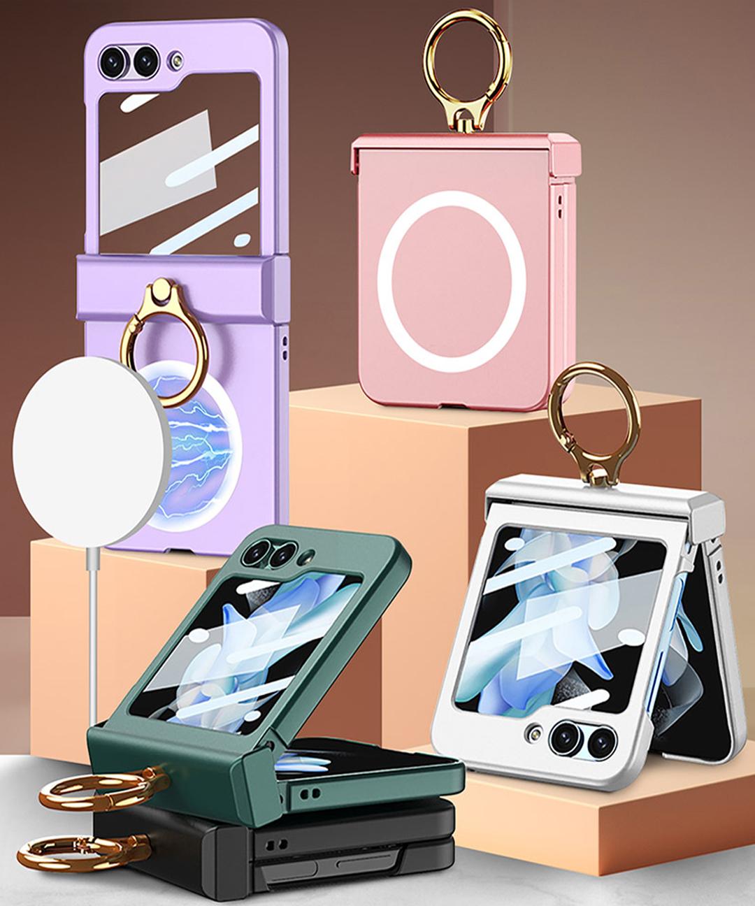 갤럭시Z플립5 제트플립5 지플립5 맥세이프 액정보호 힌지보호 핑거 링 케이스