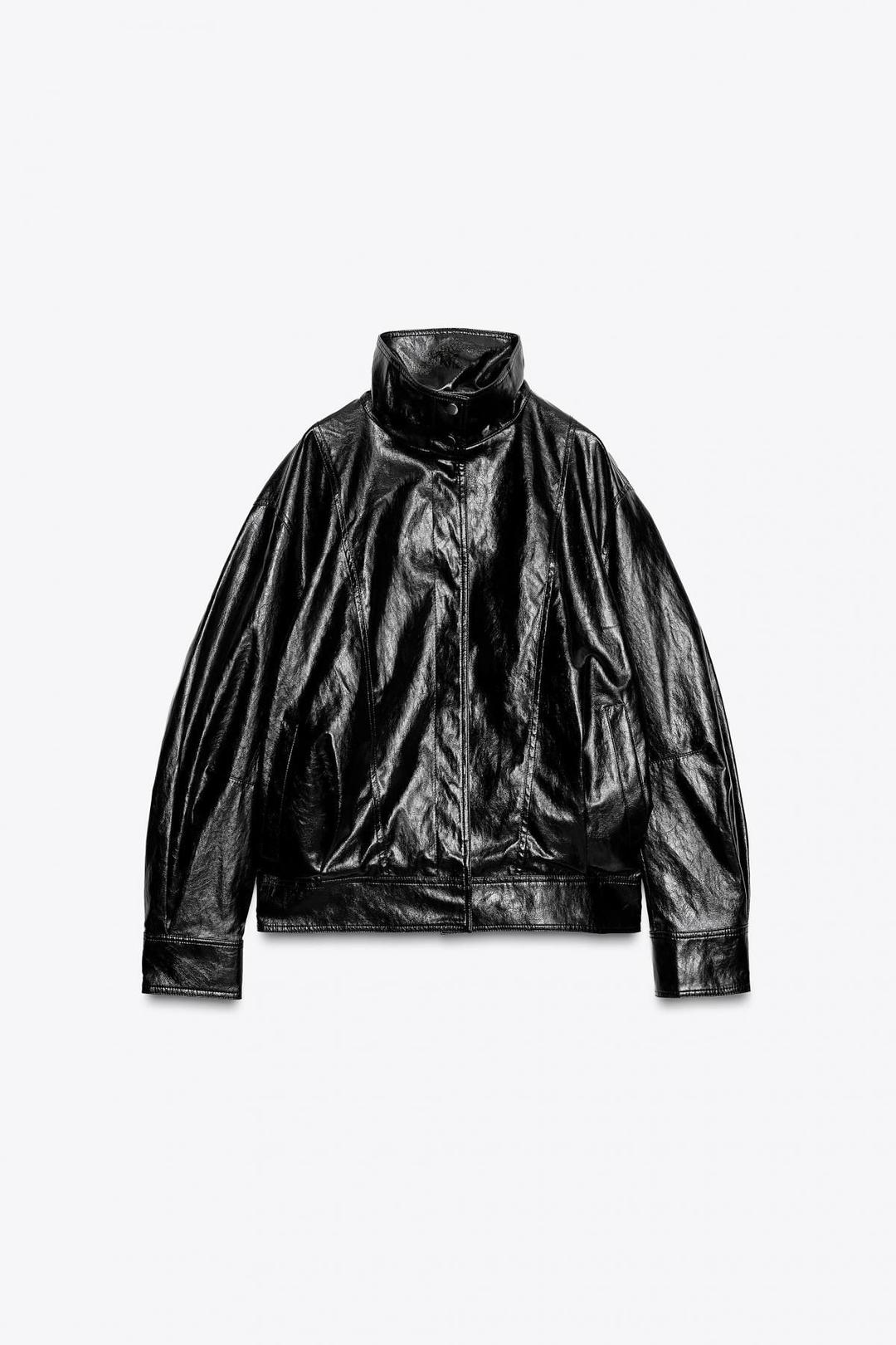 스페인샵 자라 하이넥 봄버 재킷 3548/251 BLACK