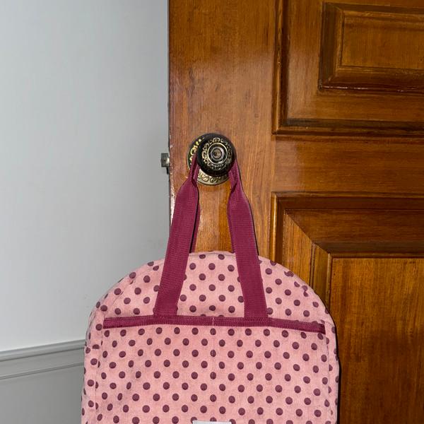 Pink dot tote bag