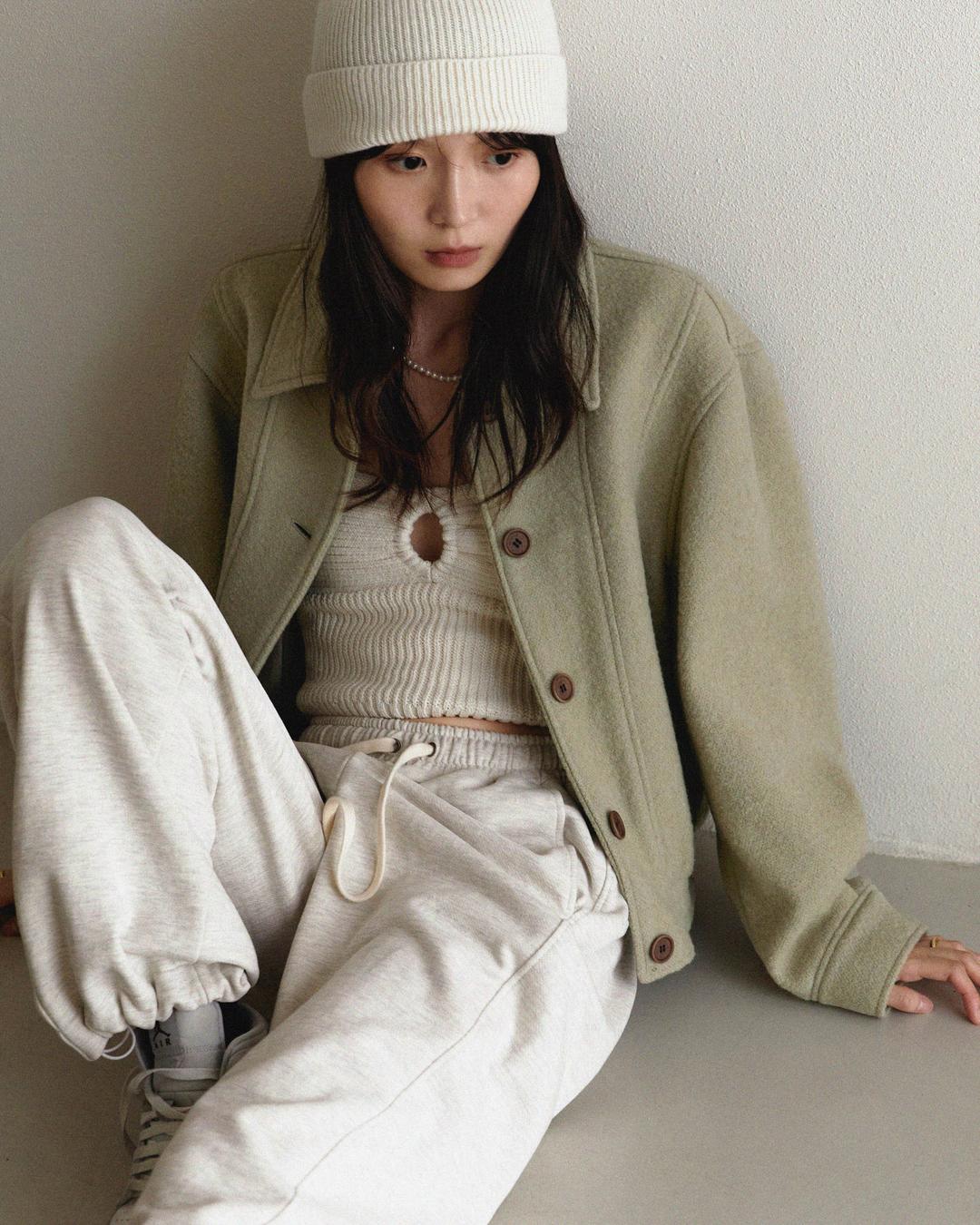Molly boucle bluson - olive