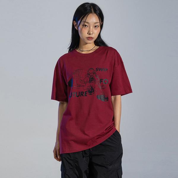 SWIPE 4 FUTURE TEE (BURGUNDY)