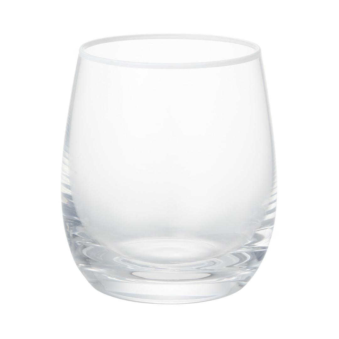 カラーリムタンブラー クリア